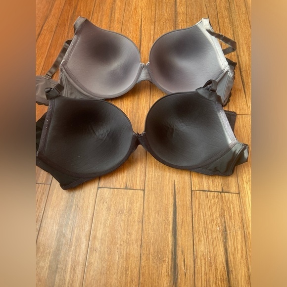 Torrid 46DDD Smoothing Push Plunge Up & Push Plunge Bras Lot Of 2 Black Gray - Picture 14 of 16